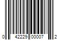 Barcode Image for UPC code 042229000072