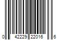 Barcode Image for UPC code 042229220166