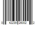 Barcode Image for UPC code 042239260022