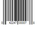 Barcode Image for UPC code 042247000078