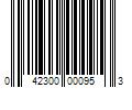 Barcode Image for UPC code 042300000953