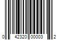 Barcode Image for UPC code 042320000032