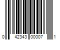 Barcode Image for UPC code 042343000071