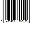 Barcode Image for UPC code 0423463800190