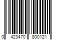 Barcode Image for UPC code 0423470800121