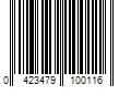 Barcode Image for UPC code 0423479100116