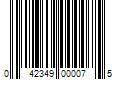 Barcode Image for UPC code 042349000075