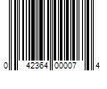 Barcode Image for UPC code 042364000074