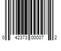 Barcode Image for UPC code 042373000072