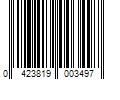 Barcode Image for UPC code 0423819003497