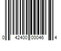 Barcode Image for UPC code 042400000464