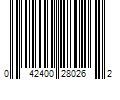 Barcode Image for UPC code 042400280262