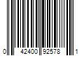 Barcode Image for UPC code 042400925781