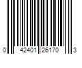 Barcode Image for UPC code 042401261703