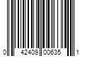 Barcode Image for UPC code 042409006351