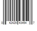 Barcode Image for UPC code 042429434547