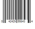 Barcode Image for UPC code 042429558434