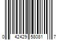 Barcode Image for UPC code 042429580817