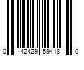 Barcode Image for UPC code 042429594180