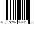 Barcode Image for UPC code 042437000024