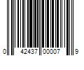 Barcode Image for UPC code 042437000079