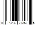 Barcode Image for UPC code 042437013635