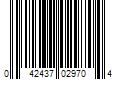 Barcode Image for UPC code 042437029704