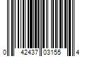 Barcode Image for UPC code 042437031554