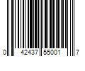 Barcode Image for UPC code 042437550017