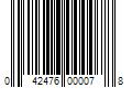 Barcode Image for UPC code 042476000078