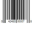 Barcode Image for UPC code 042483000078