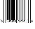 Barcode Image for UPC code 042485000076