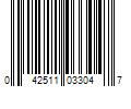 Barcode Image for UPC code 042511033047