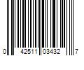 Barcode Image for UPC code 042511034327