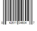 Barcode Image for UPC code 042511046047