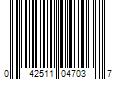 Barcode Image for UPC code 042511047037