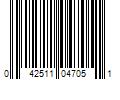 Barcode Image for UPC code 042511047051