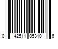 Barcode Image for UPC code 042511053106