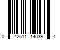 Barcode Image for UPC code 042511140394