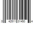 Barcode Image for UPC code 042511314504