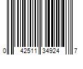 Barcode Image for UPC code 042511349247