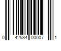 Barcode Image for UPC code 042534000071