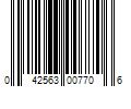 Barcode Image for UPC code 042563007706