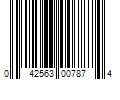 Barcode Image for UPC code 042563007874