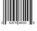 Barcode Image for UPC code 042579860005