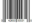 Barcode Image for UPC code 042600000318