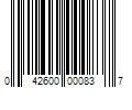 Barcode Image for UPC code 042600000837