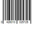 Barcode Image for UPC code 0426010025725