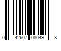 Barcode Image for UPC code 042607080498