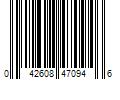 Barcode Image for UPC code 042608470946